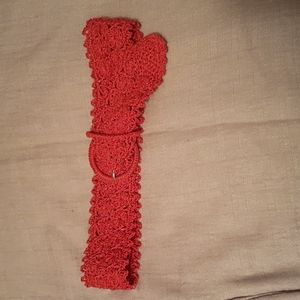 Crochet belt